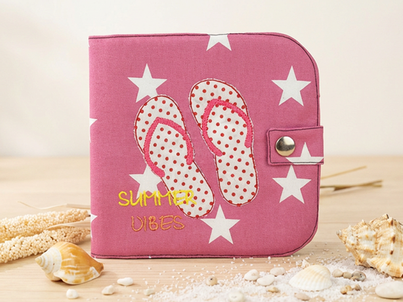 Summer and Beach - doodle Vollstick Stickdatei